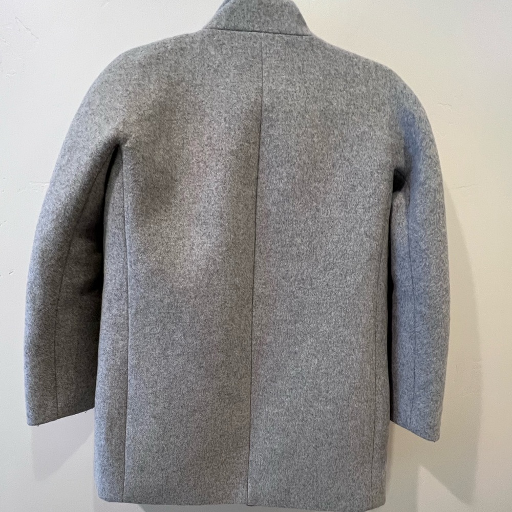 J.crew Wool Coat Gray YKK zipper Petite - Picture 4 of 11